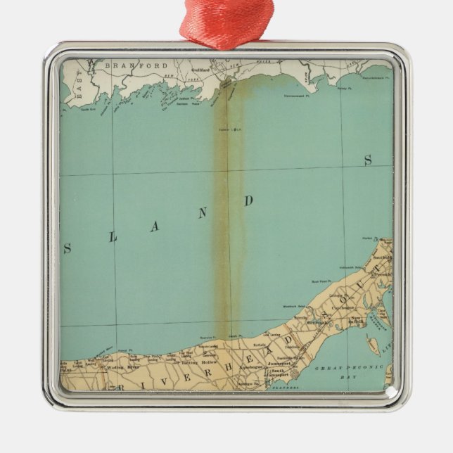 Ornamento De Metal O Condado de Suffolk (Frente)