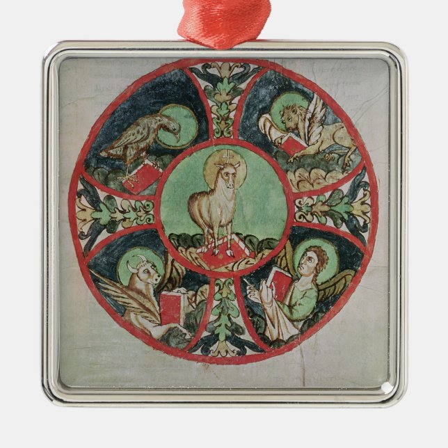 Ornamento De Metal O cordeiro do deus (Frente)