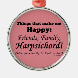 Ornamento De Metal O cravo me deixa feliz