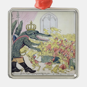 Ornamento De Metal O crocodilo corso