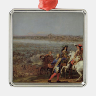 Ornamento De Metal O cruzamento do Rhine, o 12 de junho de 1672