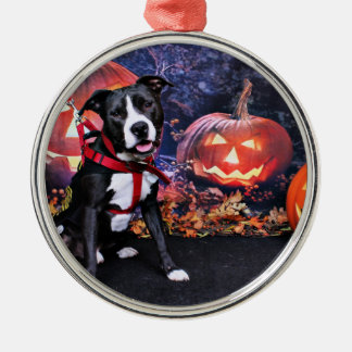 Ornamento De Metal O Dia das Bruxas - Pitbull - Loki