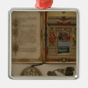 Ornamento De Metal O Diploma do príncipe que investe Otto von