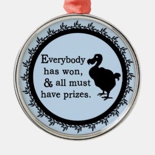 Ornamento De Metal O Dodo de Alice todos ganhou