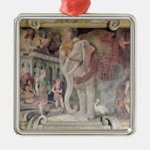 Ornamento De Metal O elefante real