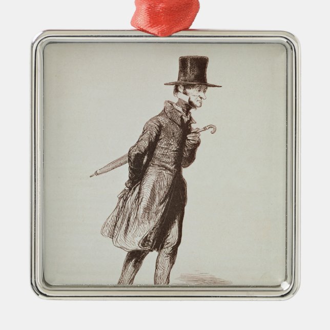 Ornamento De Metal O empregado (Frente)