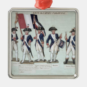Ornamento De Metal O exército parisiense durante o francês