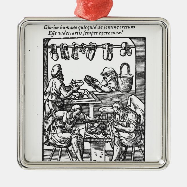 Ornamento De Metal O fabricante de calçados (Frente)