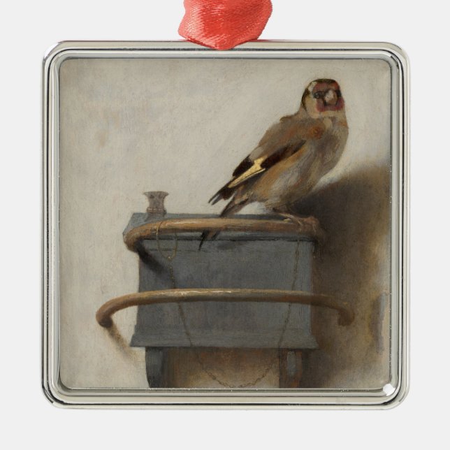 Ornamento De Metal O Goldfinch (Frente)