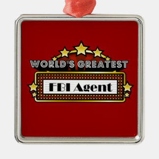 Ornamento De Metal O grande agente do FBI do mundo