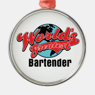 Ornamento De Metal O grande barman dos mundos