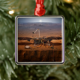 Ornamento De Metal O Insight Lander
