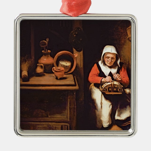 Ornamento De Metal O Lacemaker (Frente)