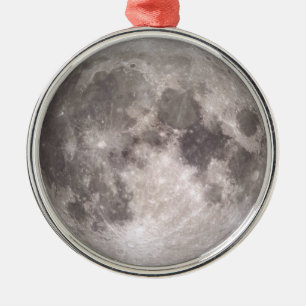 Ornamento De Metal O Lado Próximo da Lua (Paisagem Lunar)