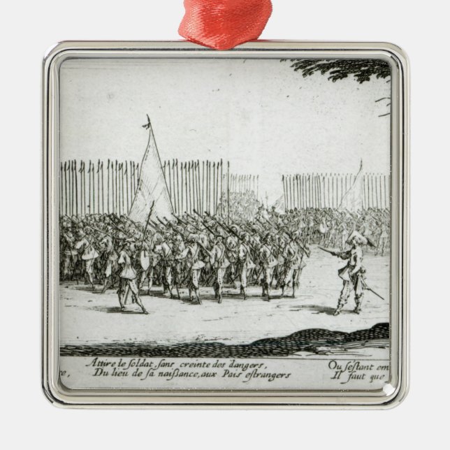 Ornamento De Metal O levantamento de um exército (Frente)