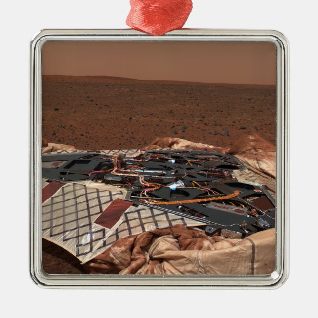 Ornamento De Metal O local de aterrissagem do veículo (Frente)