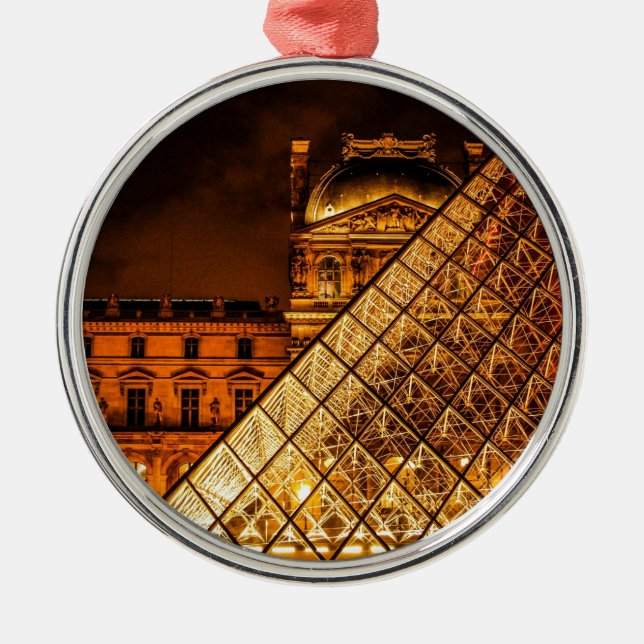 Ornamento De Metal O Louvre (Frente)