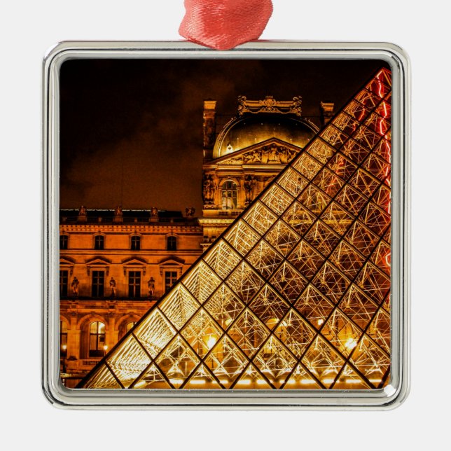 Ornamento De Metal O Louvre (Frente)