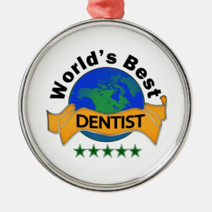 Ornamento De Metal O melhor dentista do mundo