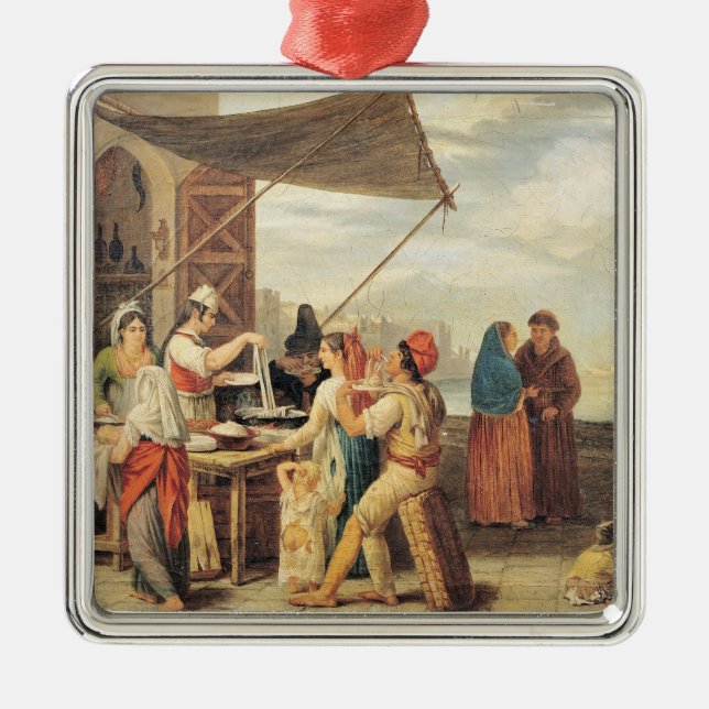 Ornamento De Metal O mercado italiano (Frente)