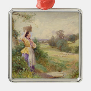 Ornamento De Metal O Milkmaid, 1860