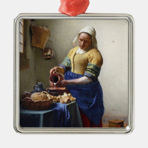 Ornamento De Metal O Milkmaid, c.1658-60 (óleo em canvas)