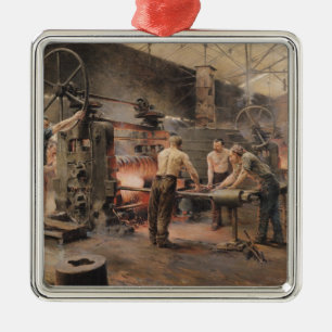 Ornamento De Metal O moinho de rolamento