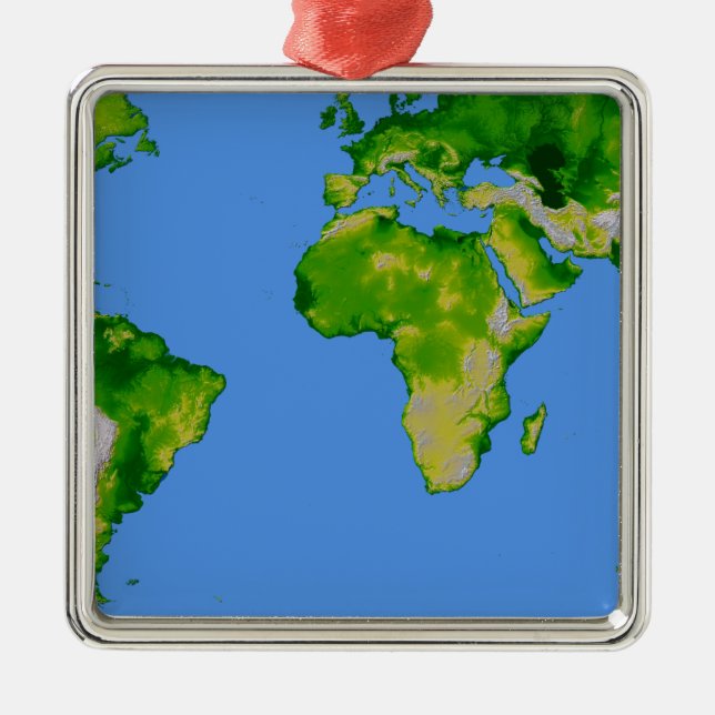 Ornamento De Metal O mundo (Frente)