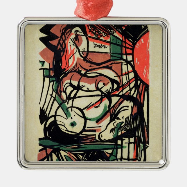 Ornamento De Metal O nascimento do cavalo, 1913 (Frente)