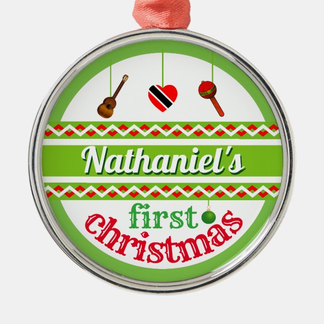 Ornamento De Metal O Natal da sua rua (Trini) (Frente)