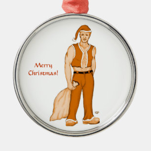 Ornamento De Metal O novo Pai Natal - Feliz Natal!