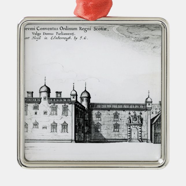 Ornamento De Metal O parlamento abriga em Edimburgo (Frente)