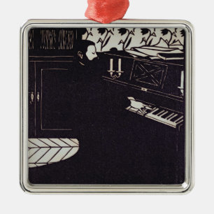 Ornamento De Metal O piano, 1914 (woodcut)