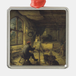 Ornamento De Metal O Pintor em seu Workshop (Estúdio de Artistas)