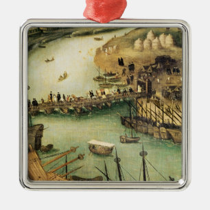 Ornamento De Metal O porto de Sevilha, c.1590