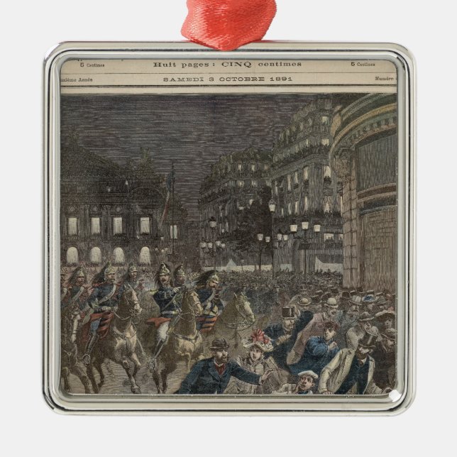 Ornamento De Metal O primeiro desempenho 'de Lohengrin (Frente)