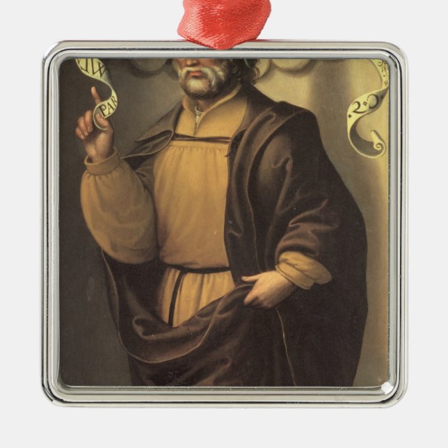 Ornamento De Metal O profeta Isaiah (Frente)
