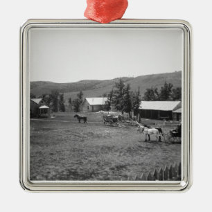 Ornamento De Metal O rancho de Haylie, Crook County, Wyoming, c.1890
