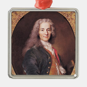 Ornamento De Metal O retrato de Voltaire envelheceu 23, 1728