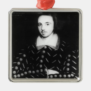 Ornamento De Metal O retrato disse ser Christopher Marlowe
