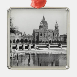 Ornamento De Metal O rio Isar em Munich, c.1910