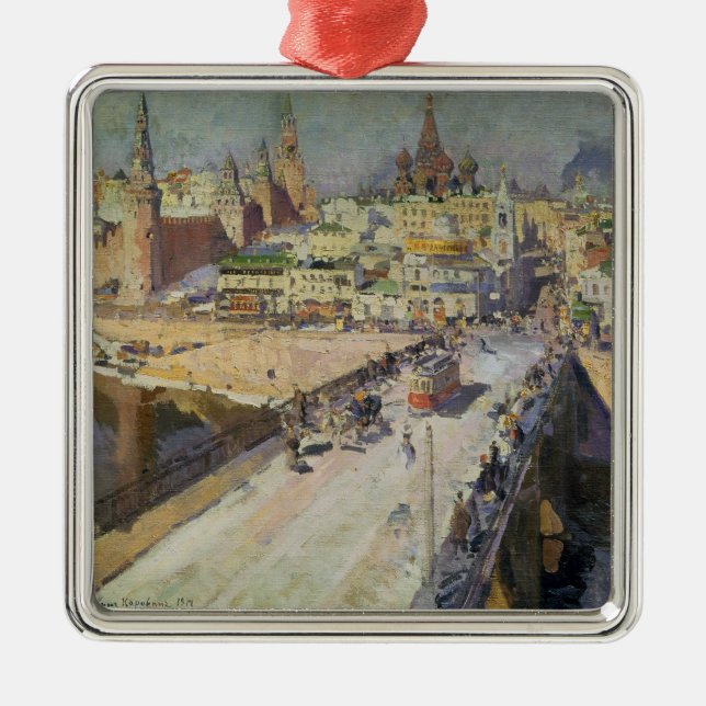 Ornamento De Metal O rio Ponte de Moskva, 1914 (Frente)