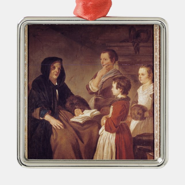 Ornamento De Metal O Schoolmistress (Frente)