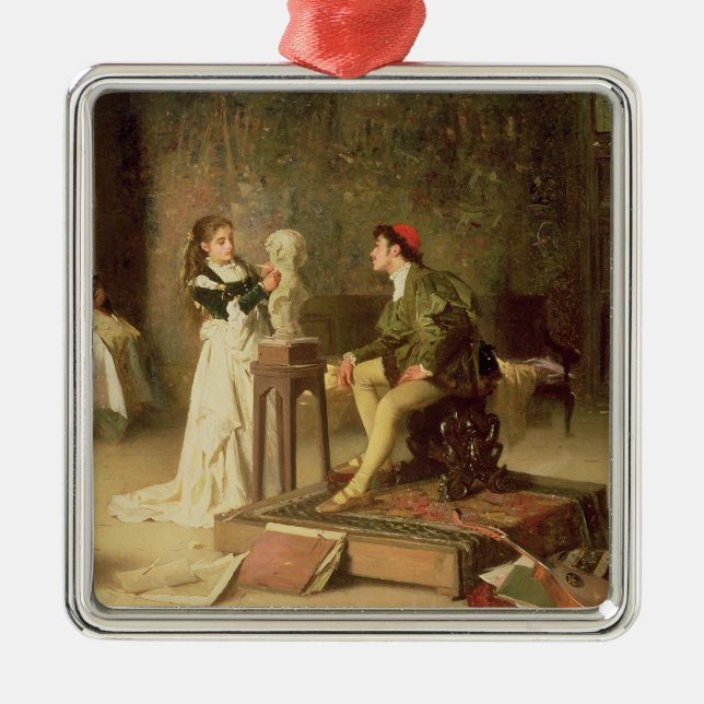 Ornamento De Metal O Sculptress novo (óleo em canvas) (Frente)