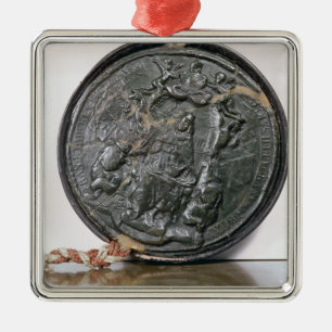 Ornamento De Metal O selo do rei Charles II