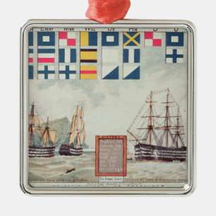 Ornamento De Metal O sinal de Nelson em Trafalgar