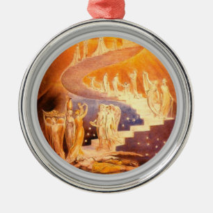 Ornamento De Metal O Sonho de Jacó por William Blake