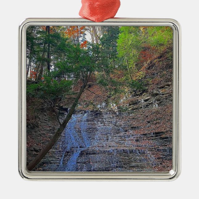 Ornamento De Metal O soro de leite coalhado cai parque nacional Ohio (Frente)