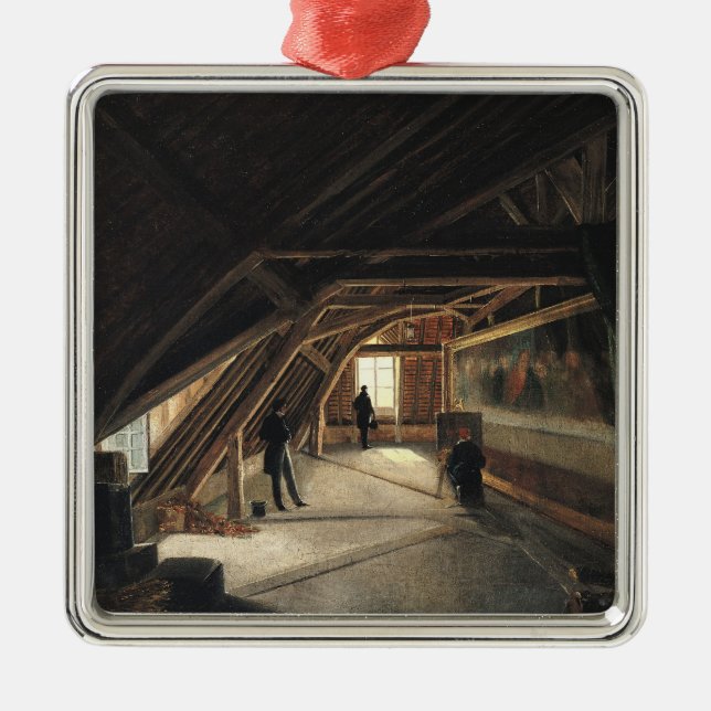 Ornamento De Metal O sótão de um museu (Frente)