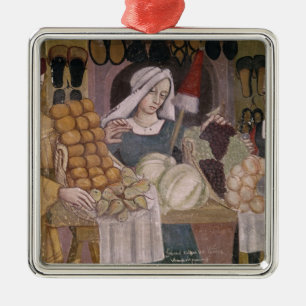 Ornamento De Metal O suporte dos vendedores da fruta